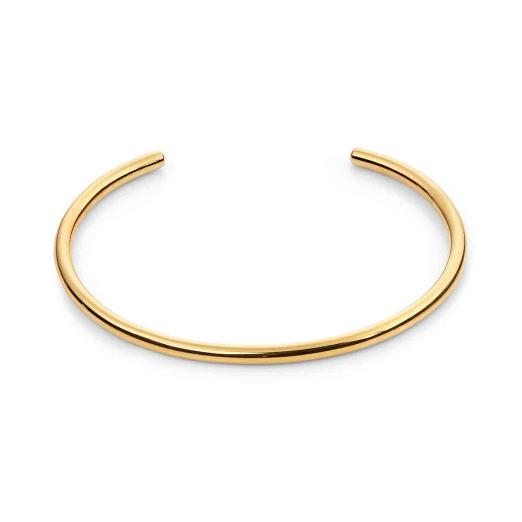Nordic Muse Minimal Gold Cuff Bangle