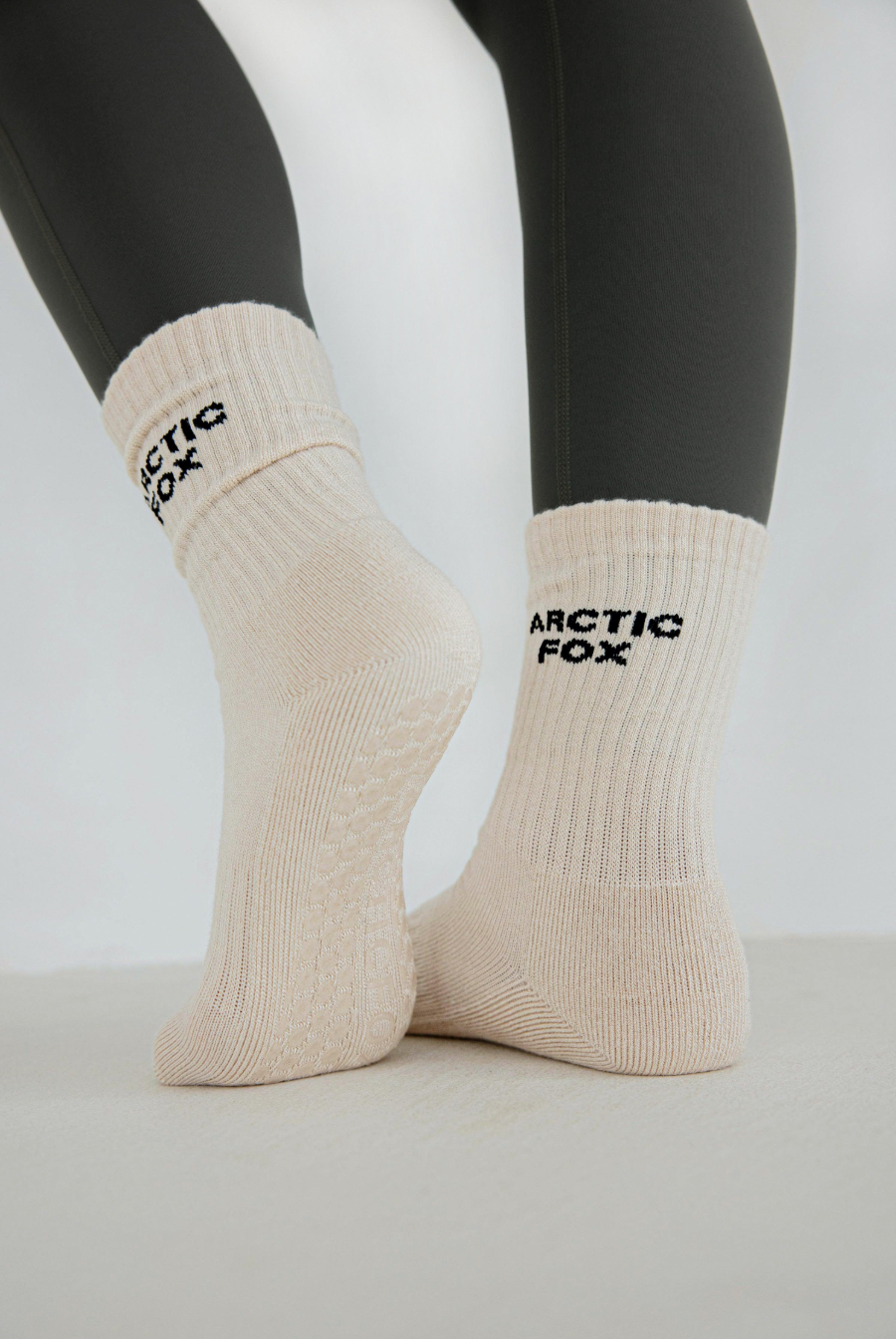 Pilates Grip Sock - Artic Fox