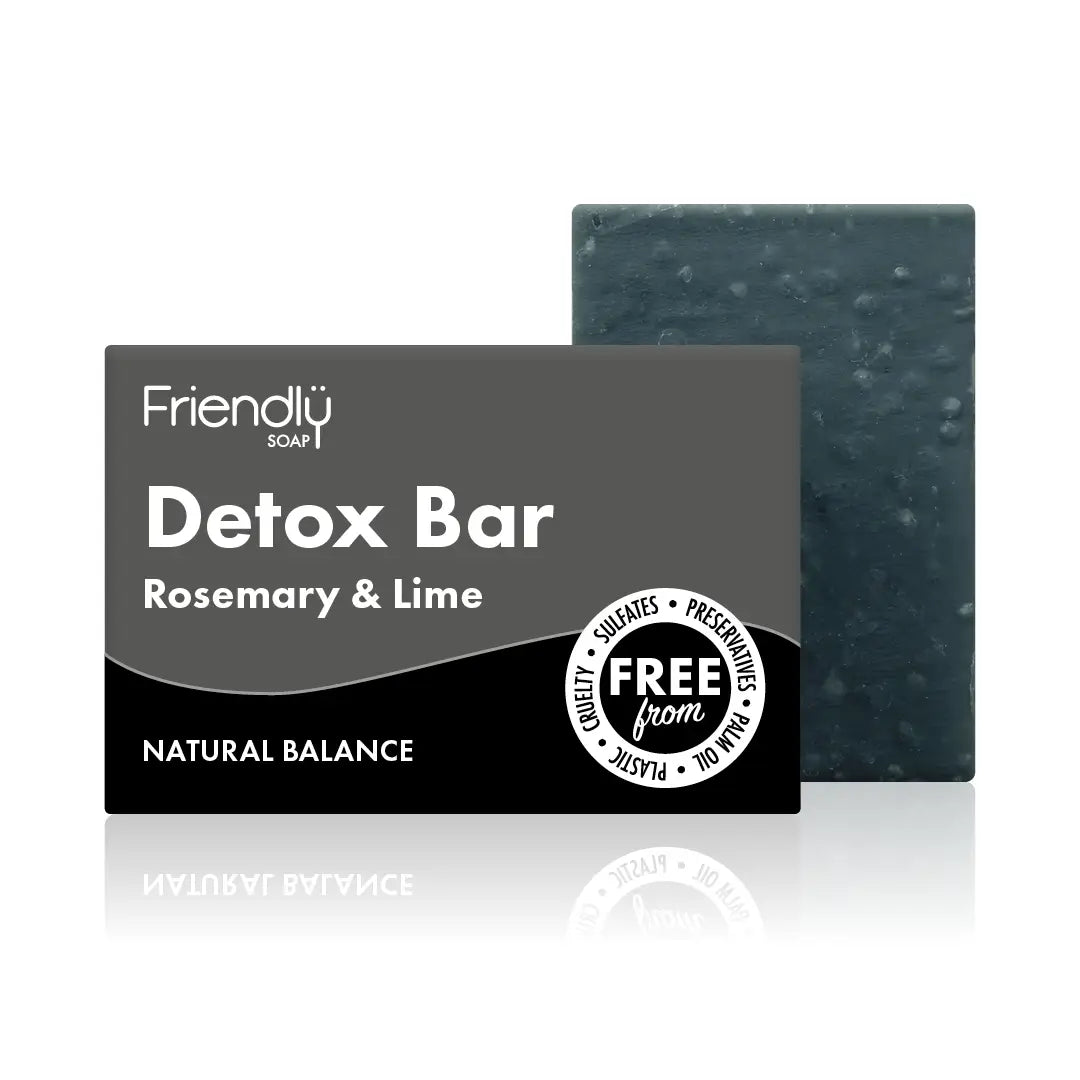 Friendly Detox Bar - Rosemary & Lime with Activated Charcoal