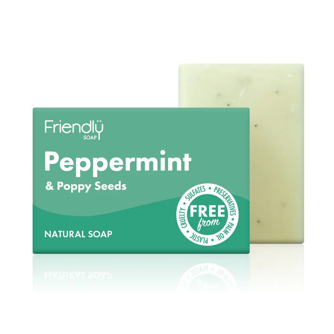 Friendly Peppermint & Poppy Seeds Eco Friendly Soap Bar