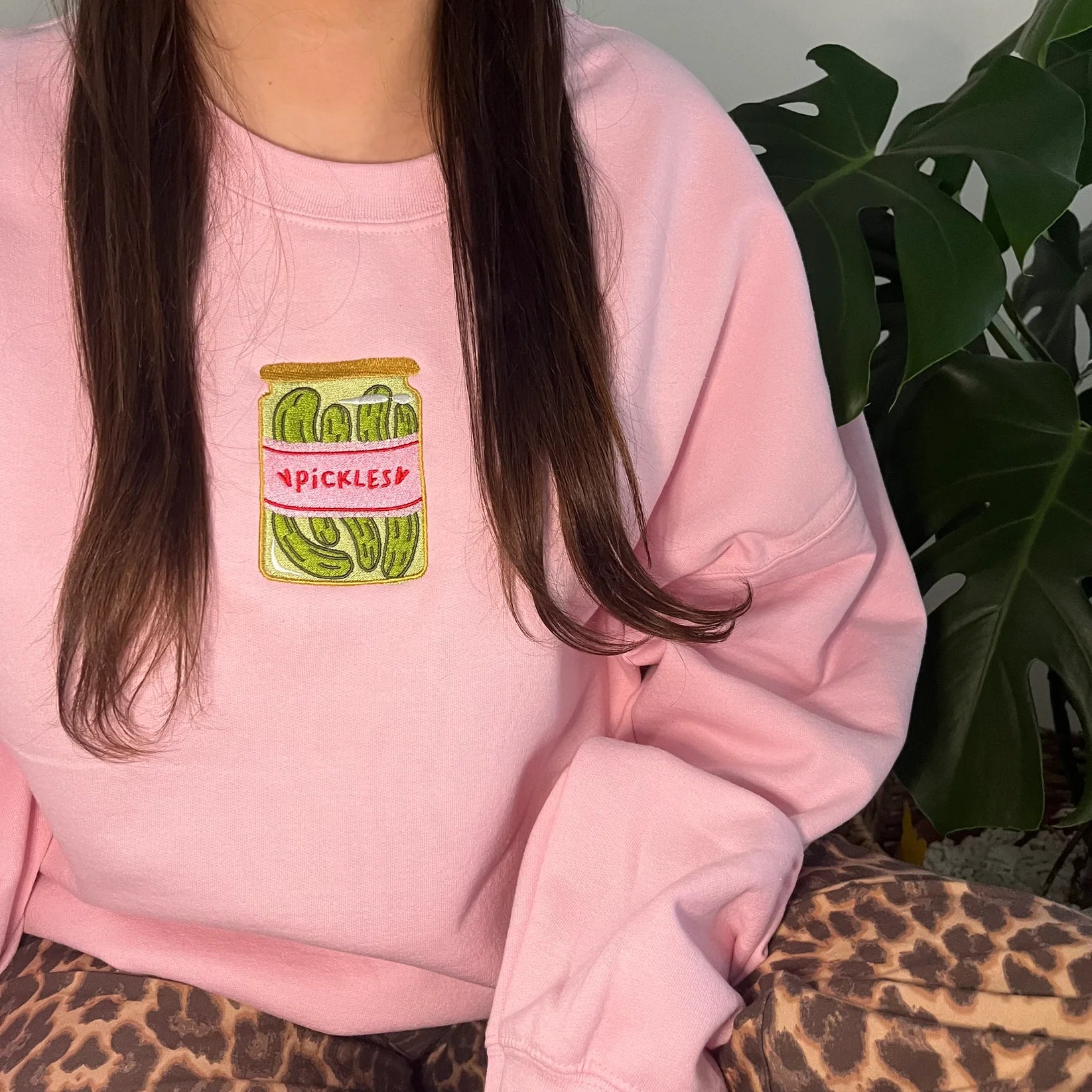 Pickles Embroidered Sweatshirt